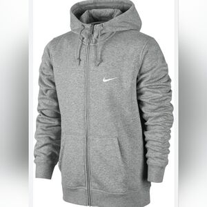 Nike Gray Zip-Up Hoodie Large
